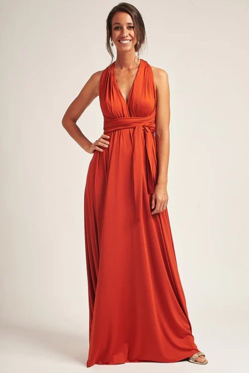 Burnt Orange Multiway Dress