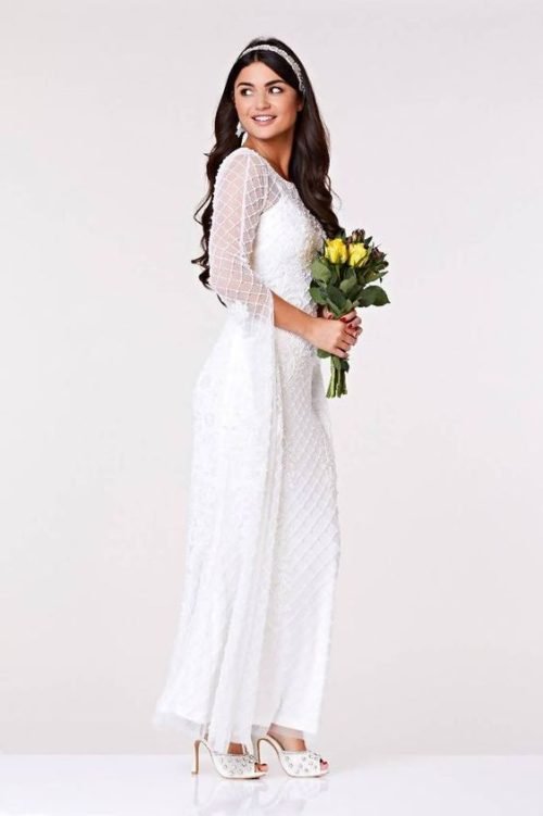 Beaded wedding dress