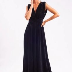 Black velvet multiway dress