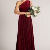 Burgundy velvet multiway dress perfect bridesmaid dress