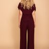 Stunning Carbon Jersey Jumpsuit Plum