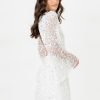 Maya White Embellished Long Bell Sleeve Maxi Dress