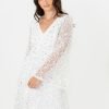 Maya White Embellished Long Bell Sleeve Maxi Dress