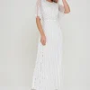 vintage inspired white embellished bridal gown