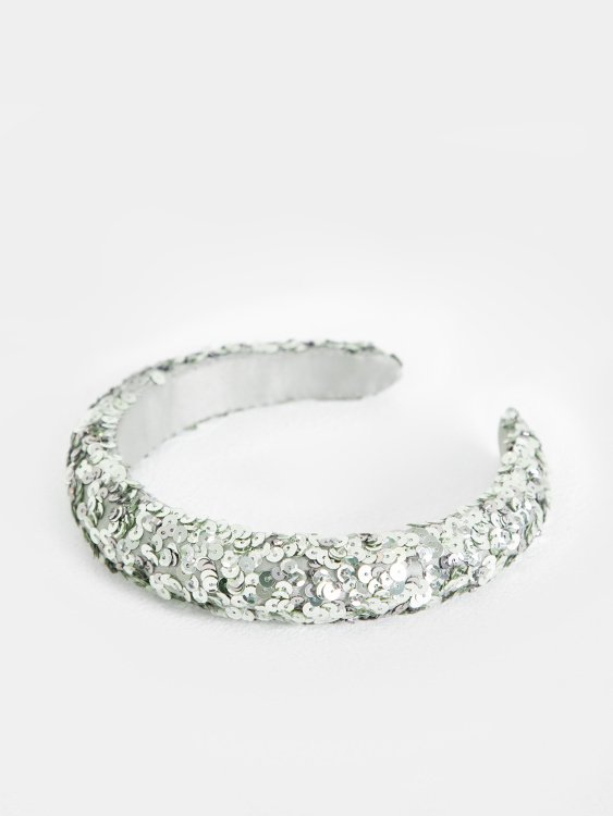 Maya Green Sage Embellished Headband