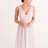 Grace Bridesmaid Dress In Smoked Orchid Super Soft Tulle