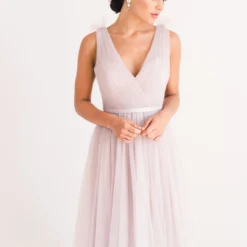 Grace Bridesmaid Dress In Smoked Orchid Super Soft Tulle