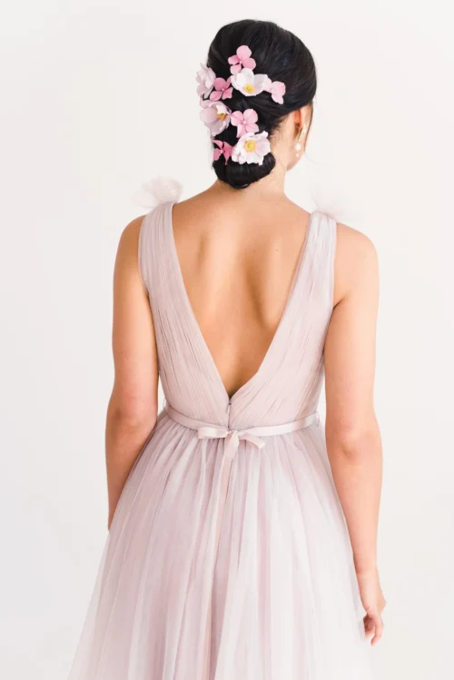 Grace Bridesmaid Dress In Smoked Orchid Super Soft Tulle