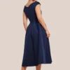 Fit & Flare Midi Dress in Navy at www.presleyblue.ie