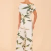 ATOM LABEL carbon jumpsuit in the ivory floral print at www.presleyblue.ie