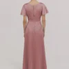 Camilla Bridesmaid Dress in Rose Pink Satin at www.presleyblue.ie