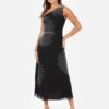 Maya Black One Shoulder Embellished Midaxi Dress at www.presleyblue.ie