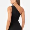 Maya Black One Shoulder Embellished Midaxi Dress at www.presleyblue.ie