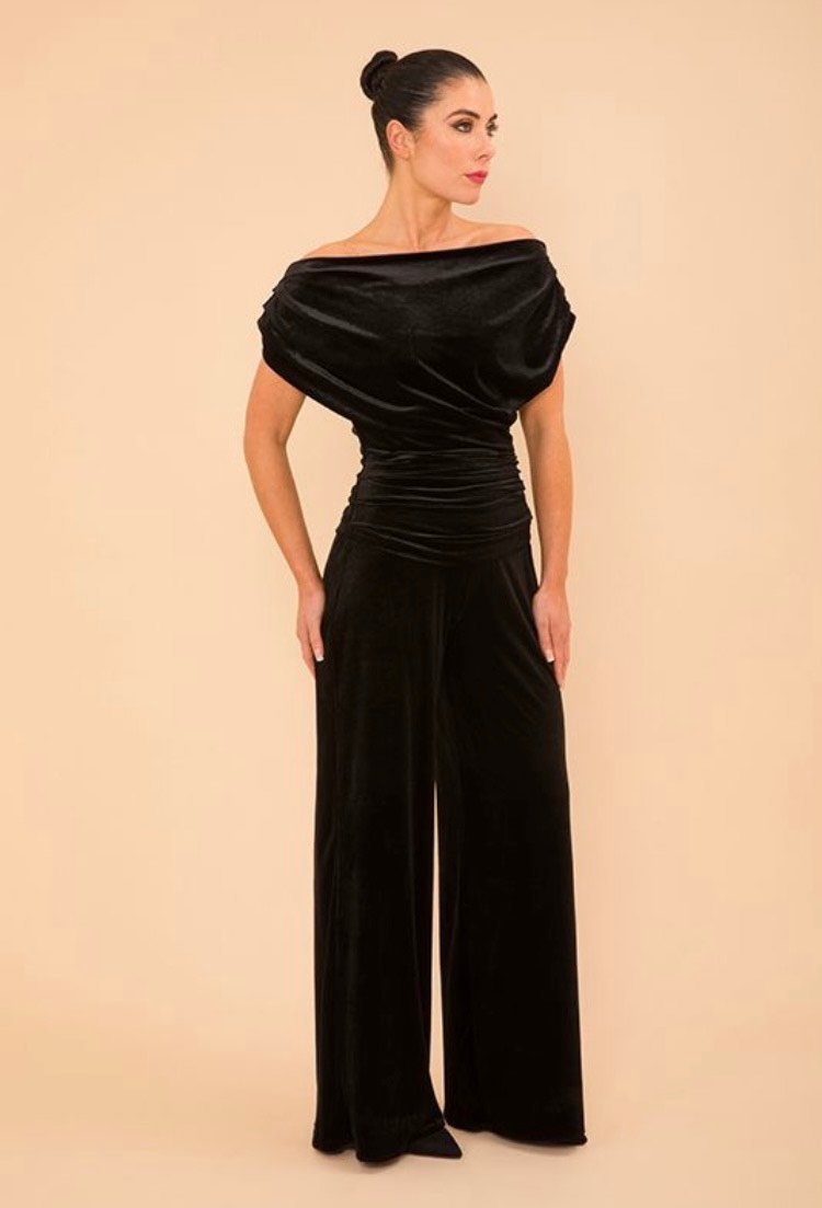 Black Velvet Jumpsuit from ATOM