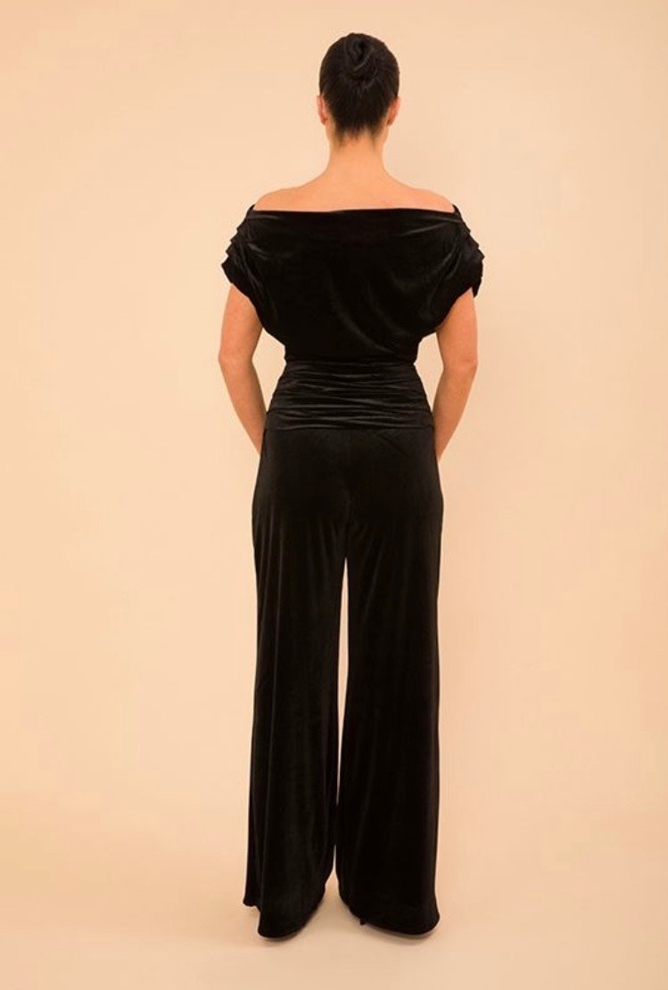 Black Velvet Jumpsuit from ATOM