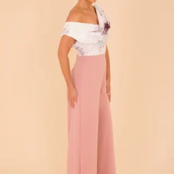 ATOM LABEL Venice Jumpsuit Blush Floral | Wedding & Occasion Wear