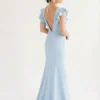 Cecelia moss crepe bridesmaid dress2
