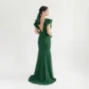 TH_THCeceliaMossCrepeBridesmaidDressinForestGreen navy crepe bridesmaid dress from th and th at www.presleyblue.ie